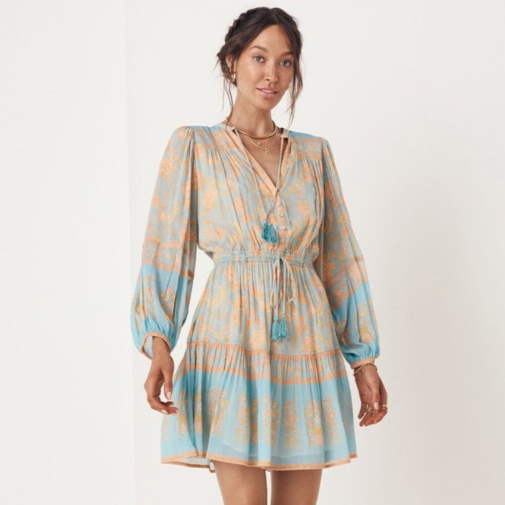 Spell and the Gypsy Collective Eggshell Blue Juniper Playdress Size XS
